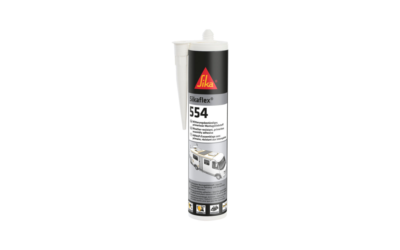 Sikaflex 554 300ml Nero – Adesivo E Sigillante Professionale Per Giunti E Incollaggi